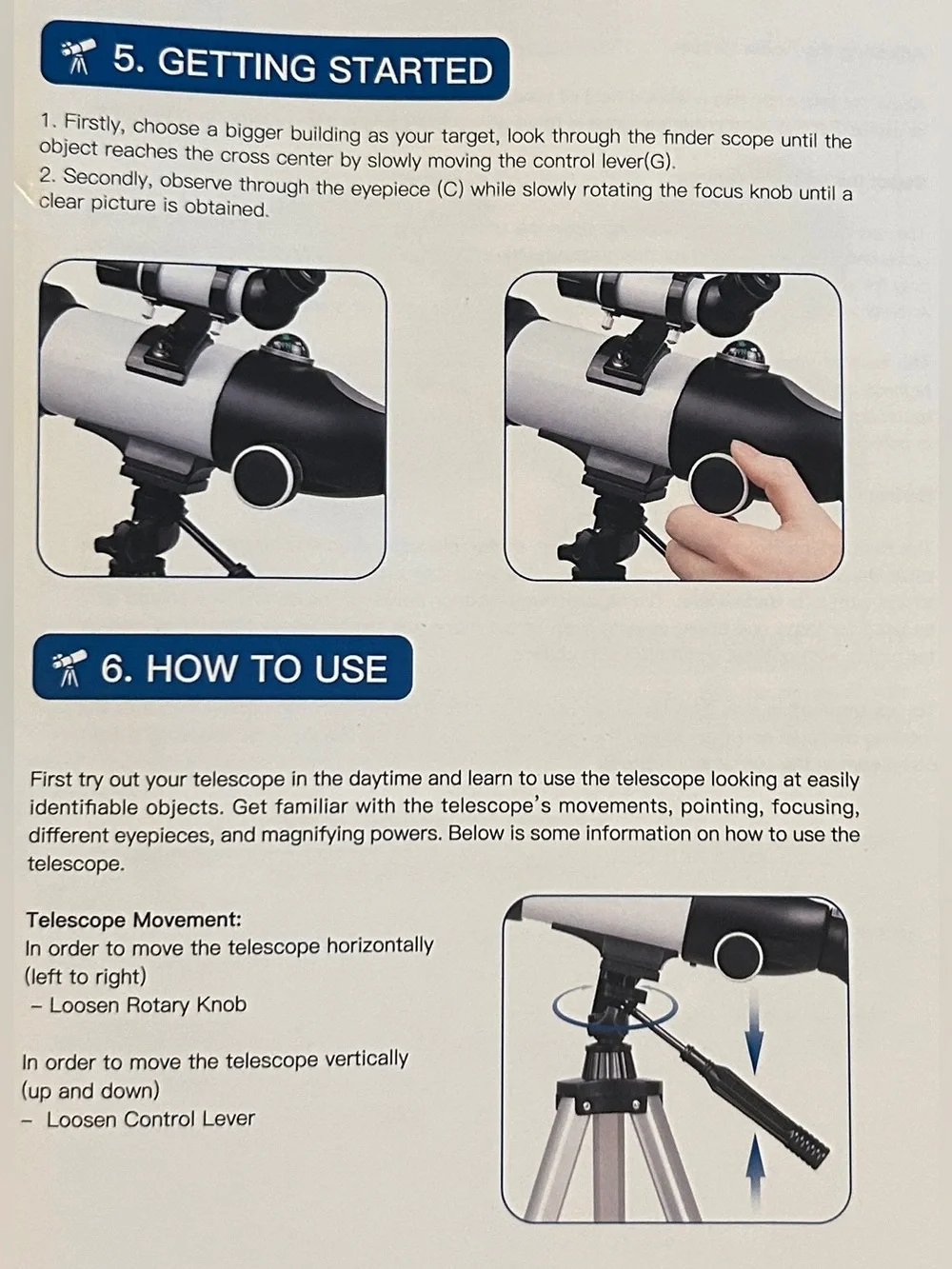 Free Soldier Black & White Telescope w/ Tripod-Compact Astronomical Telescope🤍